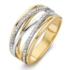 Ring bicolor briljant 0.27 crt.