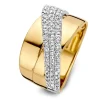 Ring bicolor briljant 0.56 crt.