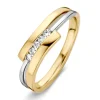 Ring bicolor briljant 0.11 crt.