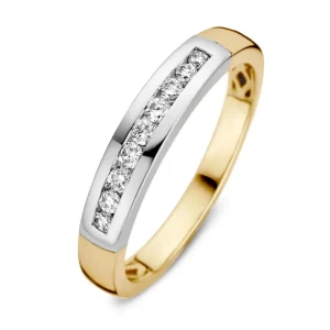 Ring bicolor briljant 0.20 crt.