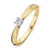 Ring bicolor briljant 0.09 crt.