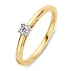 Ring bicolor briljant 0.10 crt.