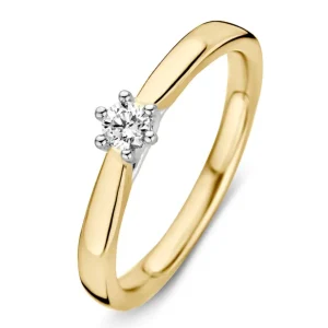 Ring bicolor briljant 0.14 crt.