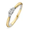 Ring bicolor briljant 0.19 crt.