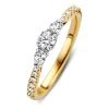 Ring bicolor briljant 0.51 crt.