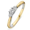 Ring bicolor briljant 0.31 crt.