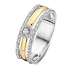 Ring bicolor briljant 0.37 crt.