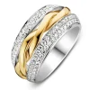 Ring bicolor briljant 0.87 crt.