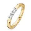 Ring bicolor briljant 0.15 crt.