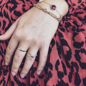 Ring bicolor briljant 0.07 crt.