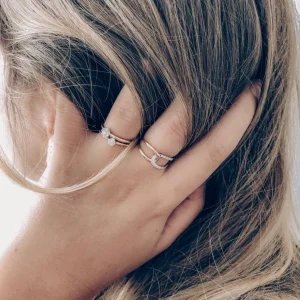 Ring bicolor briljant 0.18 crt.