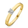 Ring bicolor zirkonia