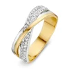 Ring bicolor zirkonia