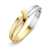 Ring bicolor zirkonia