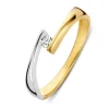 Ring bicolor zirkonia