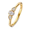 Ring geel briljant 0.35 crt.