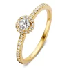 Ring geelgoud briljant 0.45 crt.