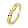 Ring geelgoud briljant 0.09 crt.