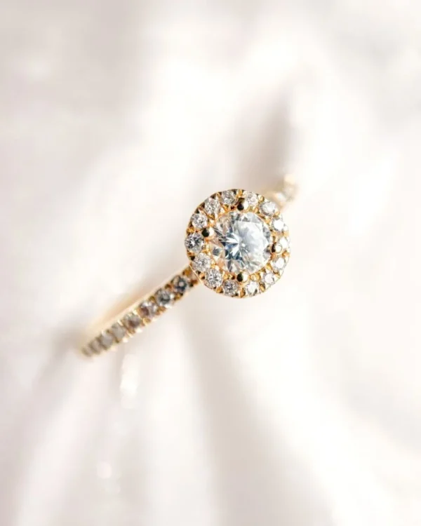 Ring geelgoud briljant 0.45 crt.