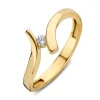 Ring geelgoud zirkonia