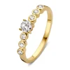 Ring geelgoud zirkonia