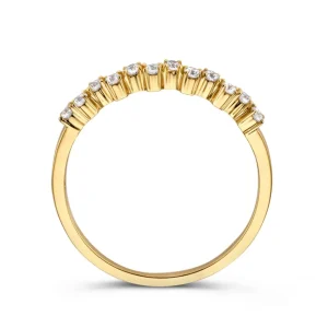 Ring geelgoud zirkonia