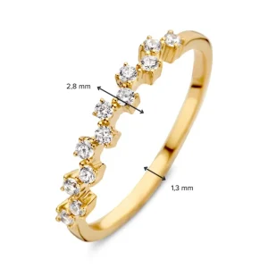 Ring geelgoud zirkonia