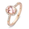 Ring roségoud morganiet + briljant