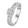 Ring witgoud briljant 0.55 crt.