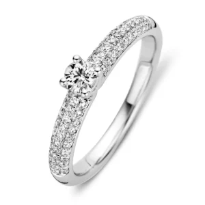 Ring witgoud briljant 0.47 crt.