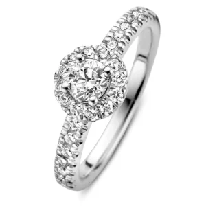 Ring witgoud briljant 0.62 crt.