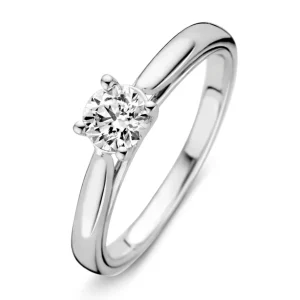 Ring witgoud briljant 0.50 crt.