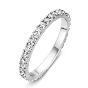 Ring witgoud briljant 0.76 crt. ( rondom )