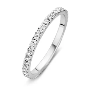 Ring witgoud briljant 0.50 crt. ( rondom )
