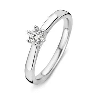 Ring witgoud briljant 0.24 crt.