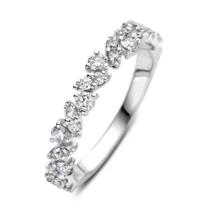 Ring witgoud briljant 0.58 crt.
