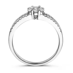 Ring witgoud briljant 0.55 crt.