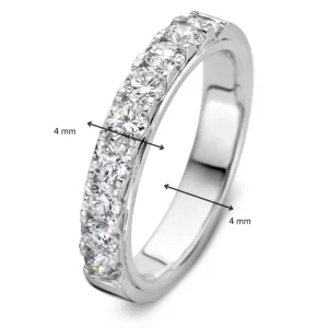 Ring witgoud briljant 1.00 crt.