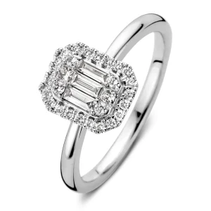 Ring witgoud diamant 0.38 crt.