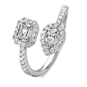 Ring witgoud diamant 0.68 crt.
