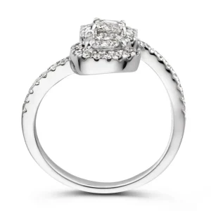 Ring witgoud diamant 0.68 crt.