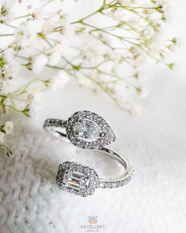 Ring witgoud diamant 0.68 crt.