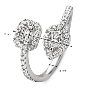 Ring witgoud diamant 0.68 crt.