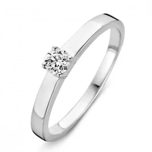 Ring witgoud zirkonia