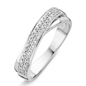 Ring witgoud zirkonia