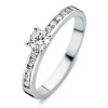 Ring witgoud zirkonia
