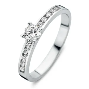 Ring witgoud zirkonia