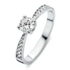 Ring witgoud zirkonia