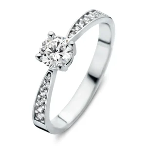 Ring witgoud zirkonia