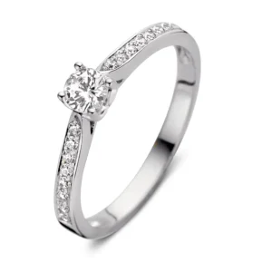 Ring witgoud zirkonia